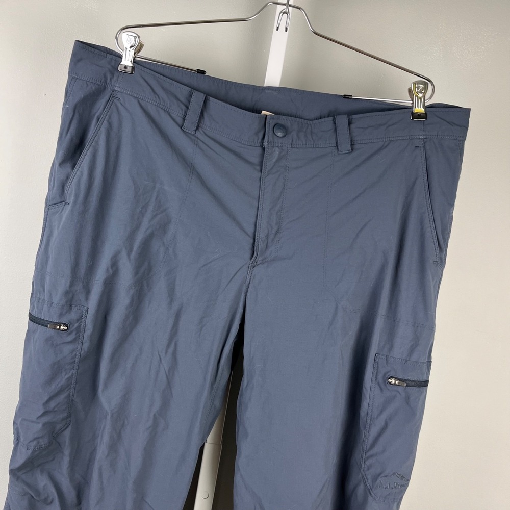 L.L. Bean Cresta Pants Mens 40x32 Gray Fleece Lined Utility Outdoors Gorpcore